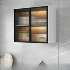 Kitchen Wood Wall-Mounted Grey Storage China Cabinet