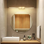 1-Light Linear Golden LED Vanity Light for Bathroom Decor