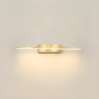 1-Light Linear Golden LED Vanity Light for Bathroom Decor