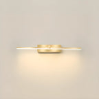 1-Light Linear Golden LED Vanity Light for Bathroom Decor