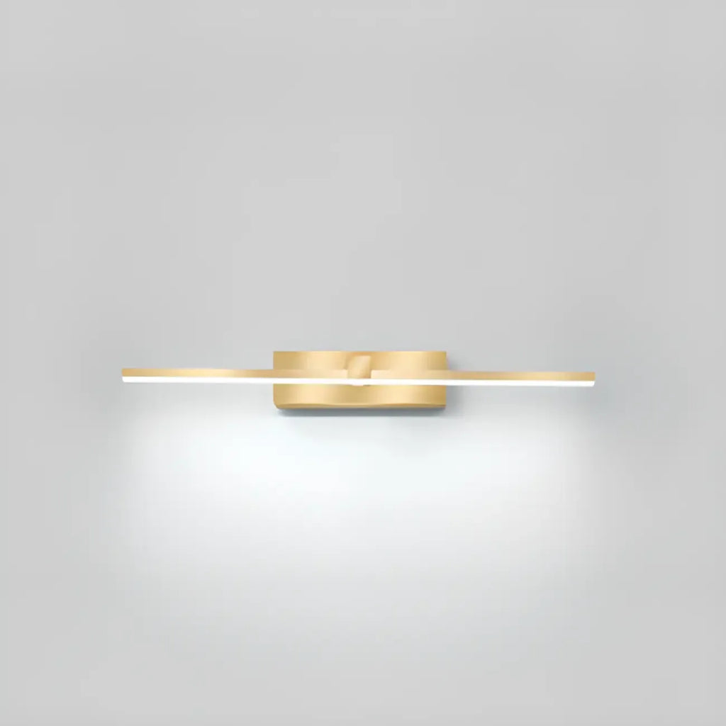 1-Light Linear Golden LED Vanity Light for Bathroom Decor