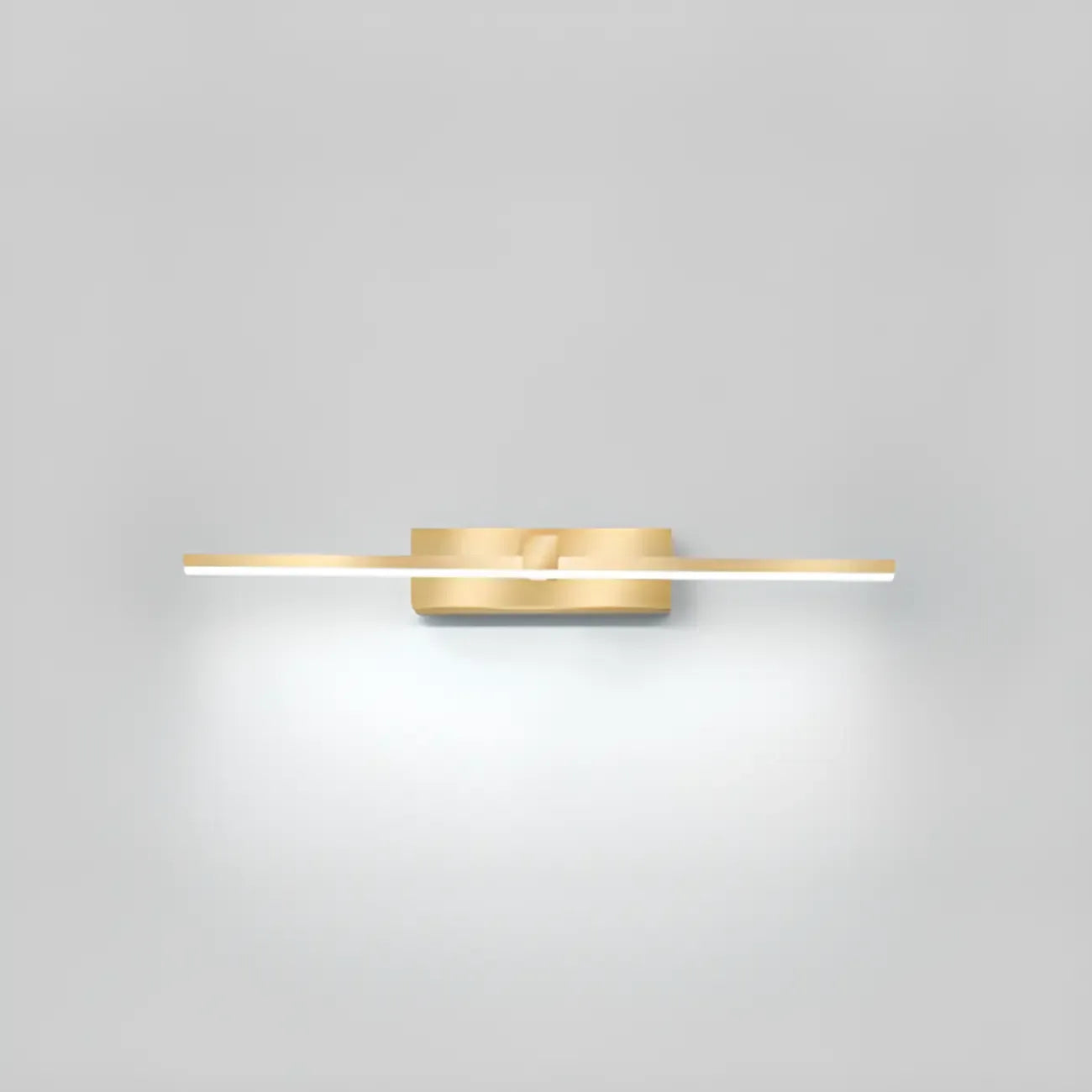 1-Light Linear Golden LED Vanity Light for Bathroom Decor