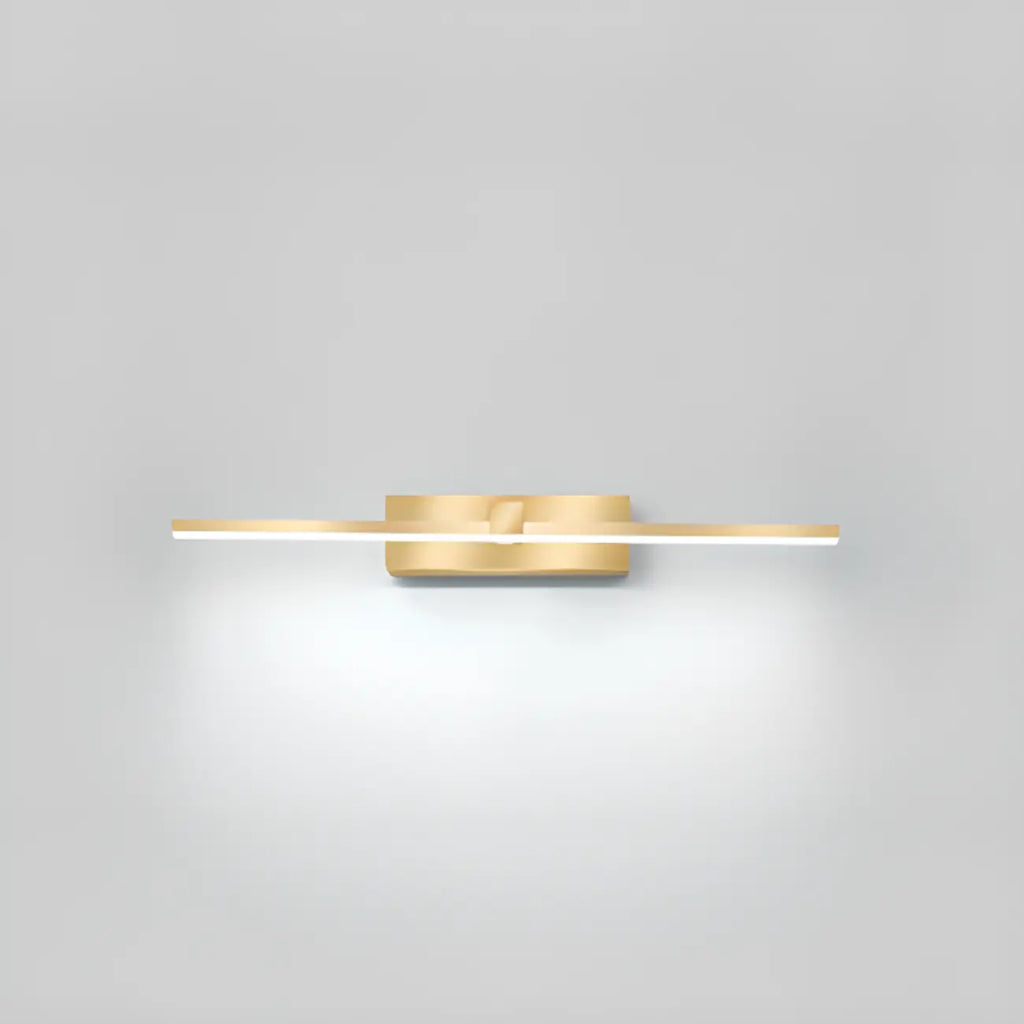 1-Light Linear Golden LED Vanity Light for Bathroom Decor