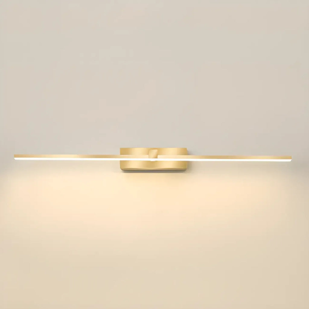 1-Light Linear Golden LED Vanity Light for Bathroom Decor