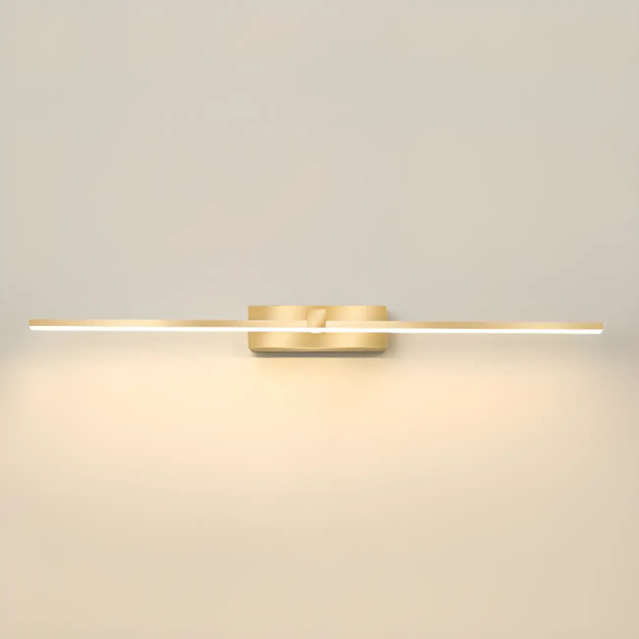 1-Light Linear Golden LED Vanity Light for Bathroom Decor