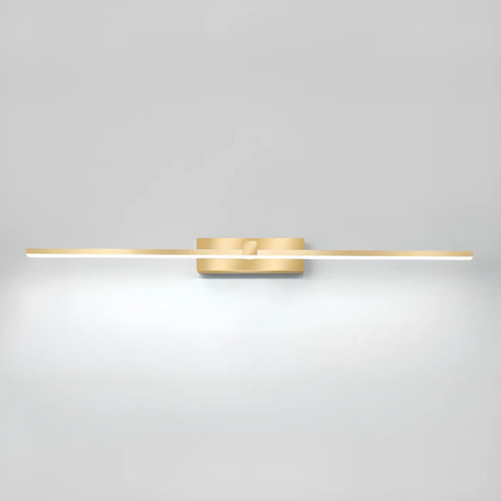 1-Light Linear Golden LED Vanity Light for Bathroom Decor