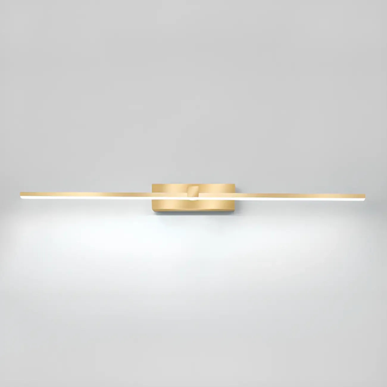 1-Light Linear Golden LED Vanity Light for Bathroom Decor