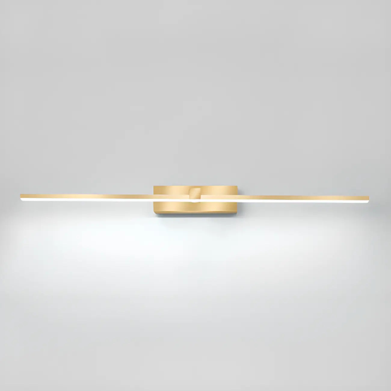 1-Light Linear Golden LED Vanity Light for Bathroom Decor