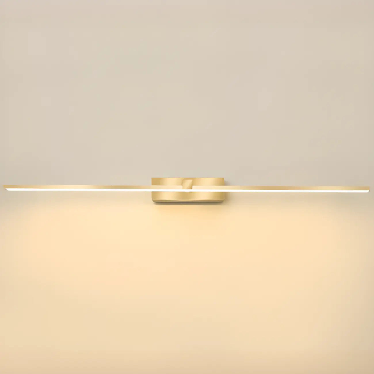 1-Light Linear Golden LED Vanity Light for Bathroom Decor