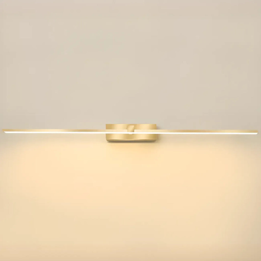 1-Light Linear Golden LED Vanity Light for Bathroom Decor