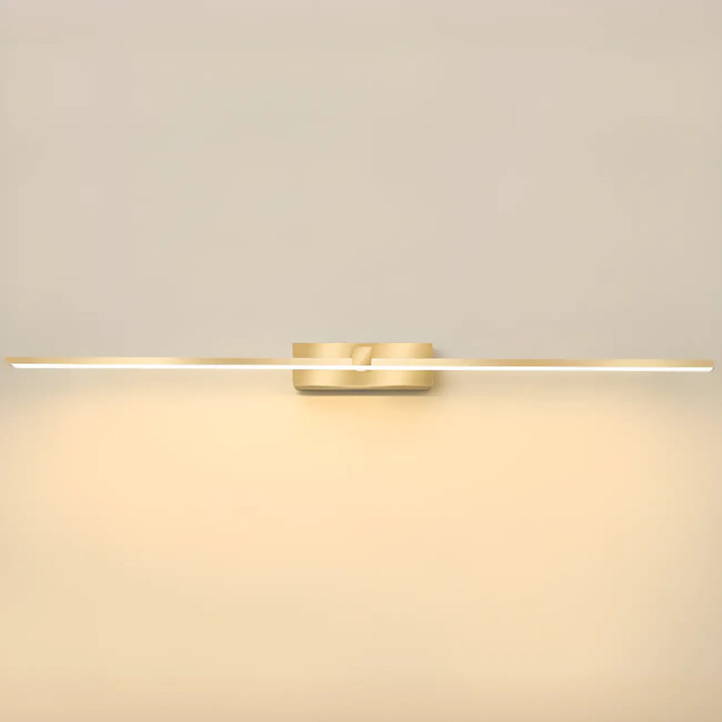 1-Light Linear Golden LED Vanity Light for Bathroom Decor