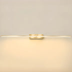 1-Light Linear Golden LED Vanity Light for Bathroom Decor