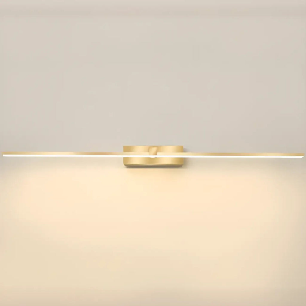 1-Light Linear Golden LED Vanity Light for Bathroom Decor