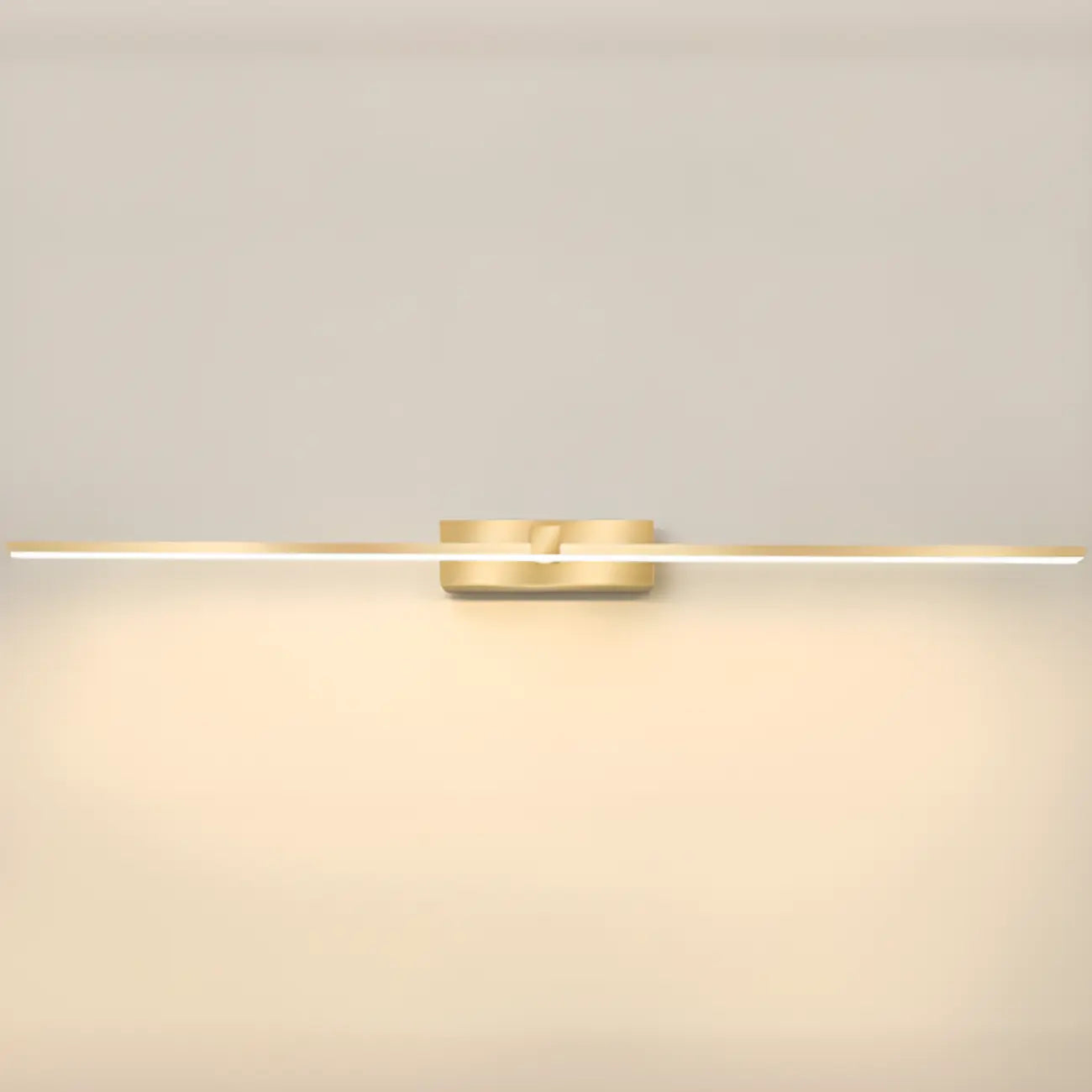 1-Light Linear Golden LED Vanity Light for Bathroom Decor