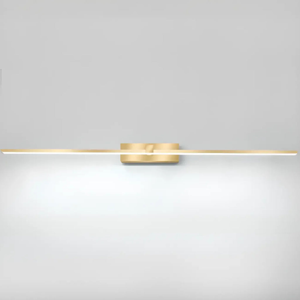 1-Light Linear Golden LED Vanity Light for Bathroom Decor