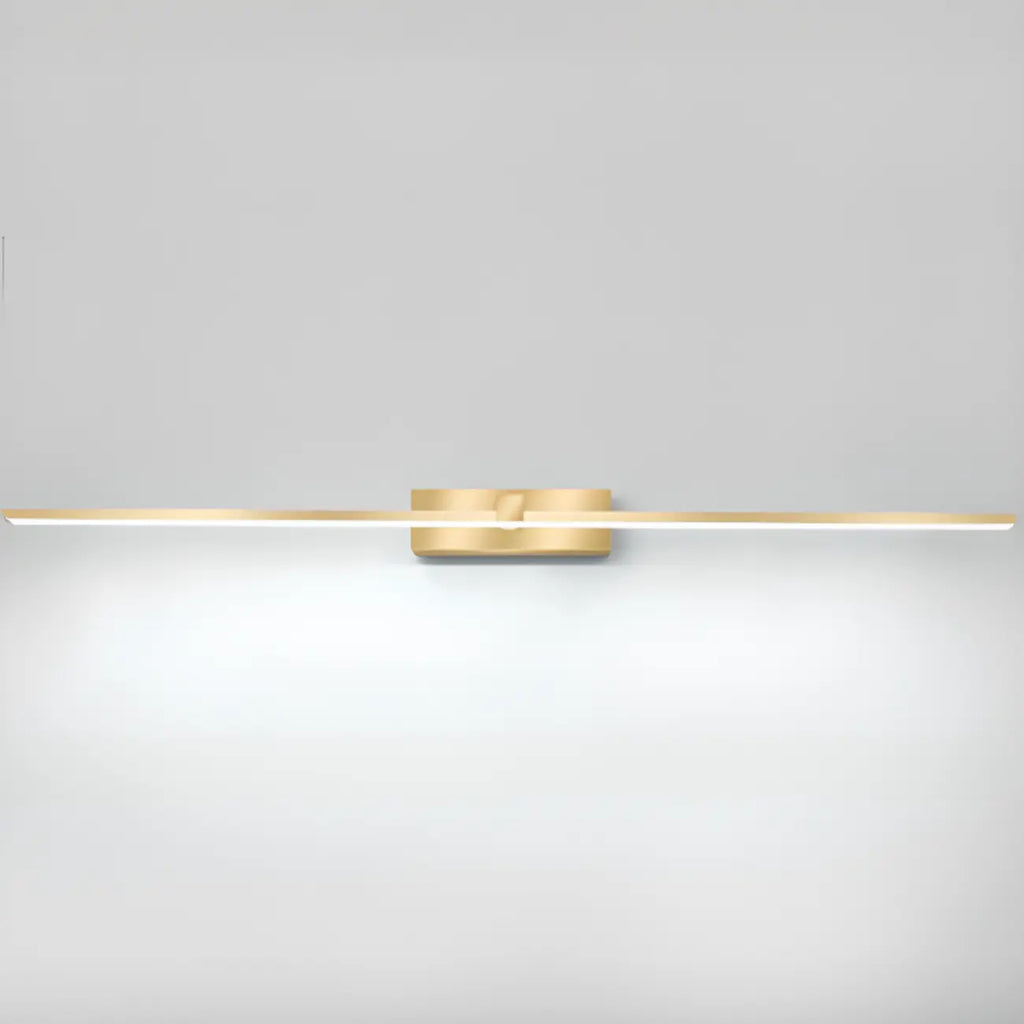 1-Light Linear Golden LED Vanity Light for Bathroom Decor