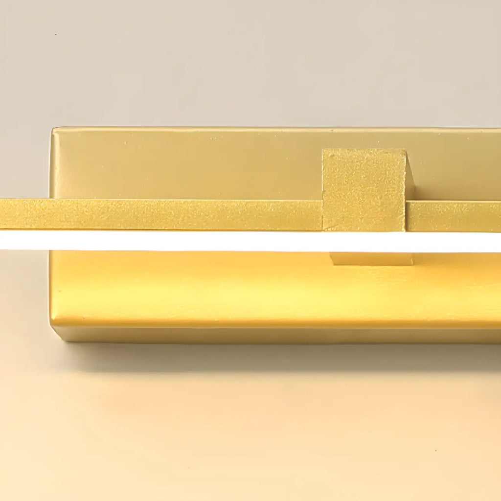 1-Light Linear Golden LED Vanity Light for Bathroom Decor