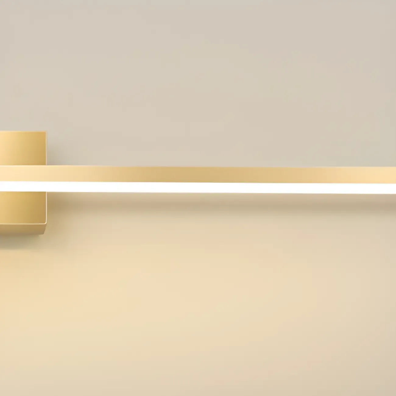 1-Light Linear Golden LED Vanity Light for Bathroom Decor