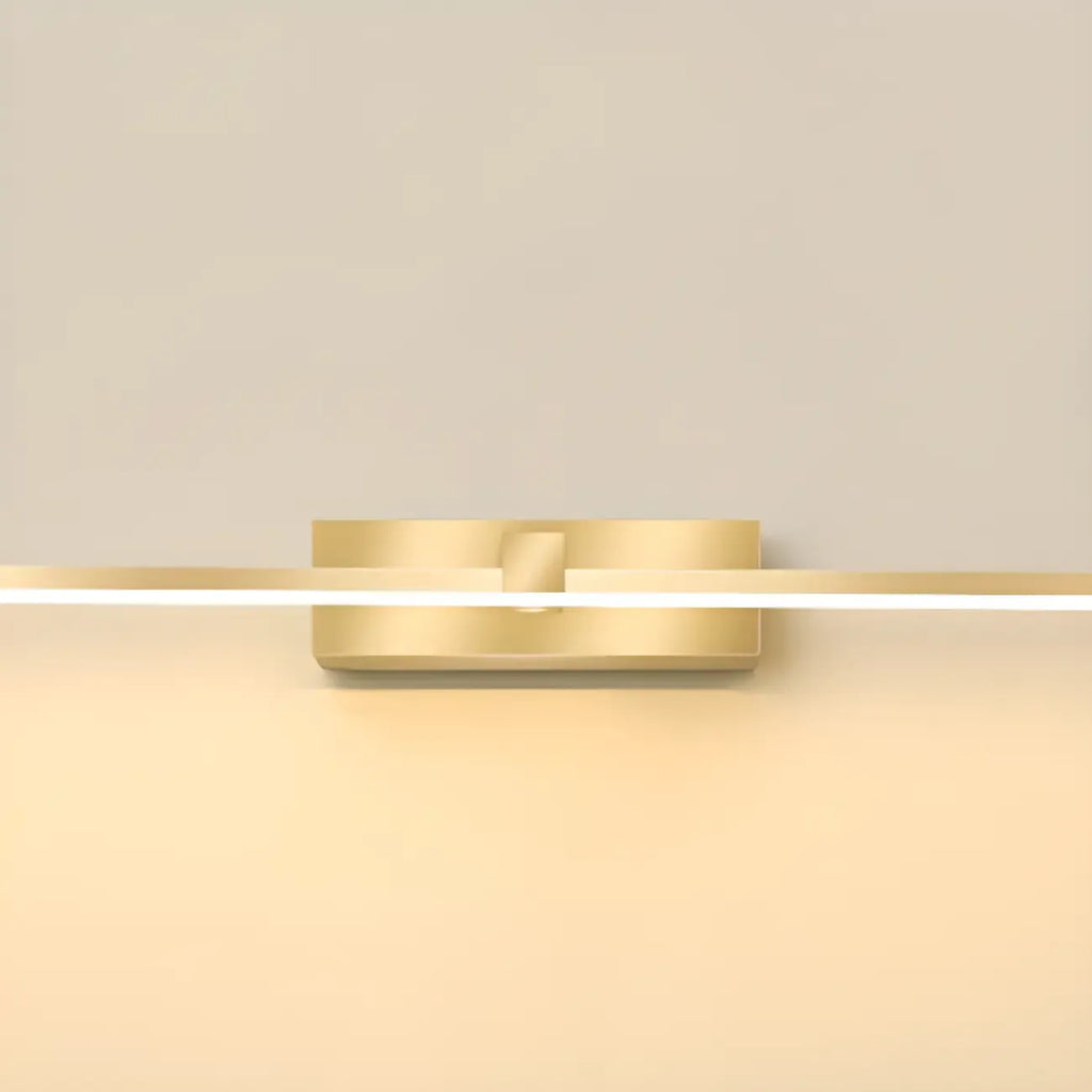 1-Light Linear Golden LED Vanity Light for Bathroom Decor