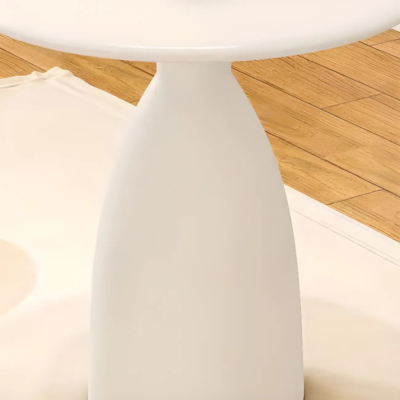 Minimalist Black Metal Round Side Table for Living Room