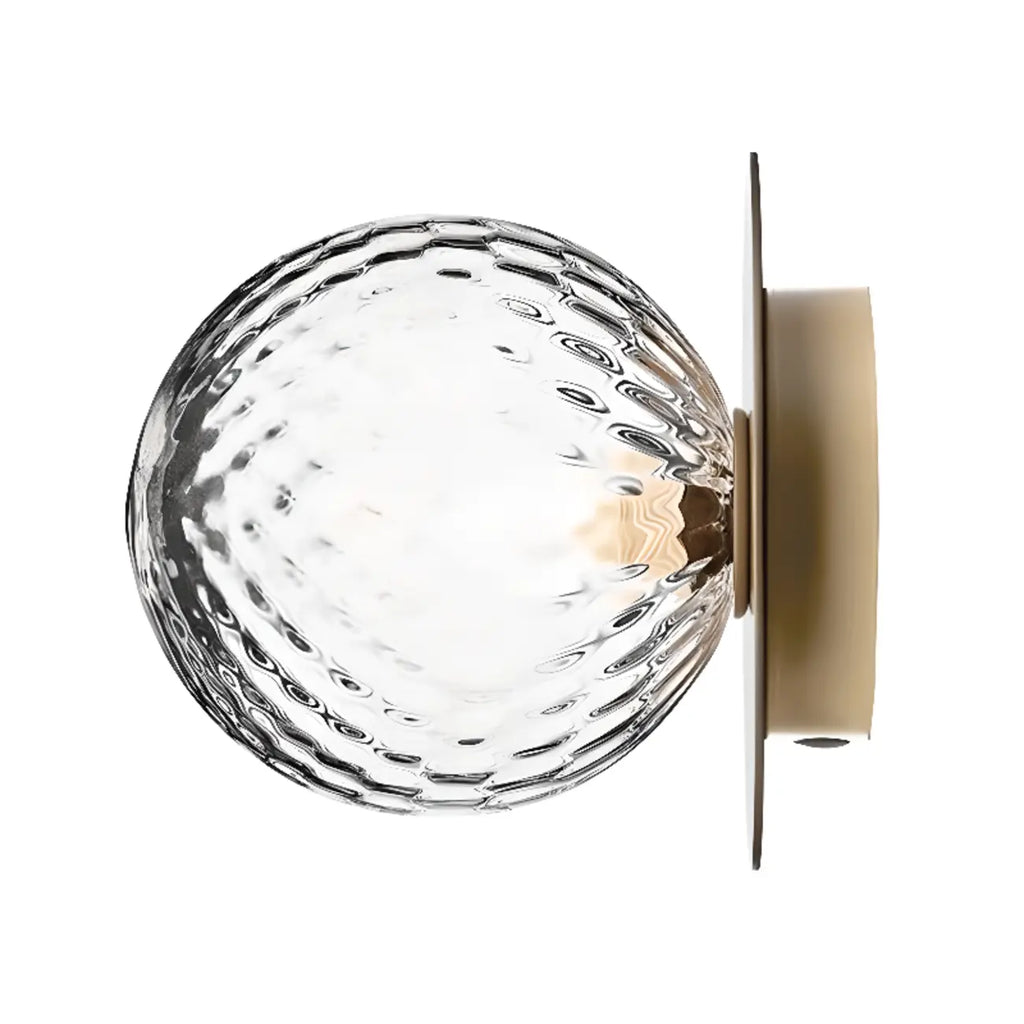 Vintage Globe Glass Bathroom Vanity Light with Ambient Design