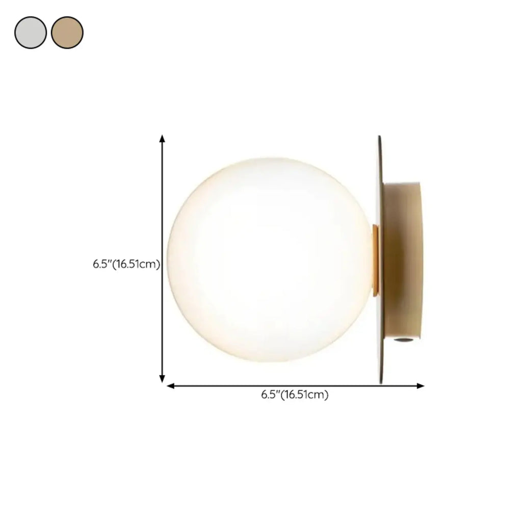 Vintage Globe Glass Bathroom Vanity Light with Ambient Design