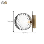 Vintage Globe Glass Bathroom Vanity Light with Ambient Design