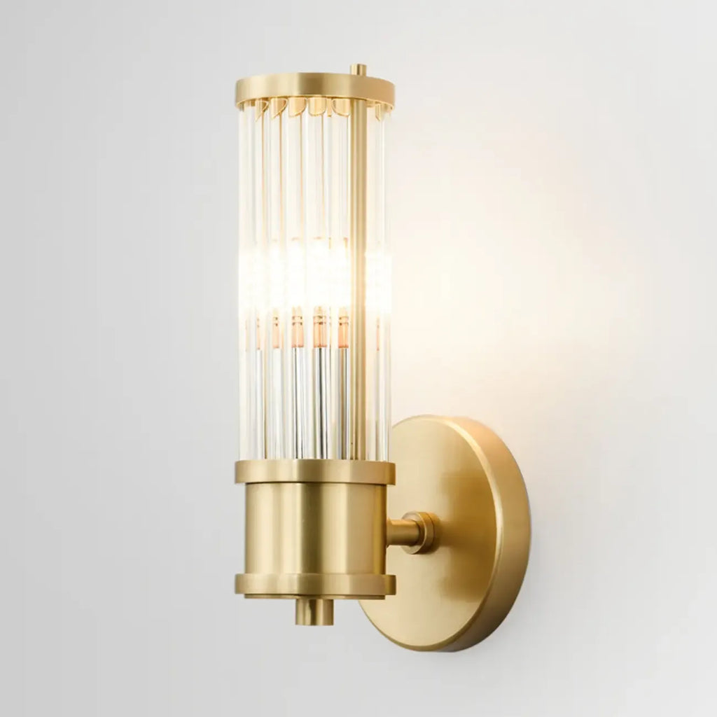 Modern Vertical Glass LED Bathroom Vanity Light with Mini Size