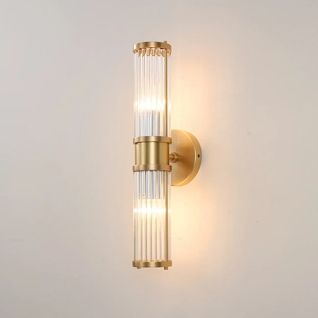 Modern Vertical Glass LED Bathroom Vanity Light with Mini Size