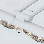 Modern Linear LED Vanity Light Above Bathroom Mirror