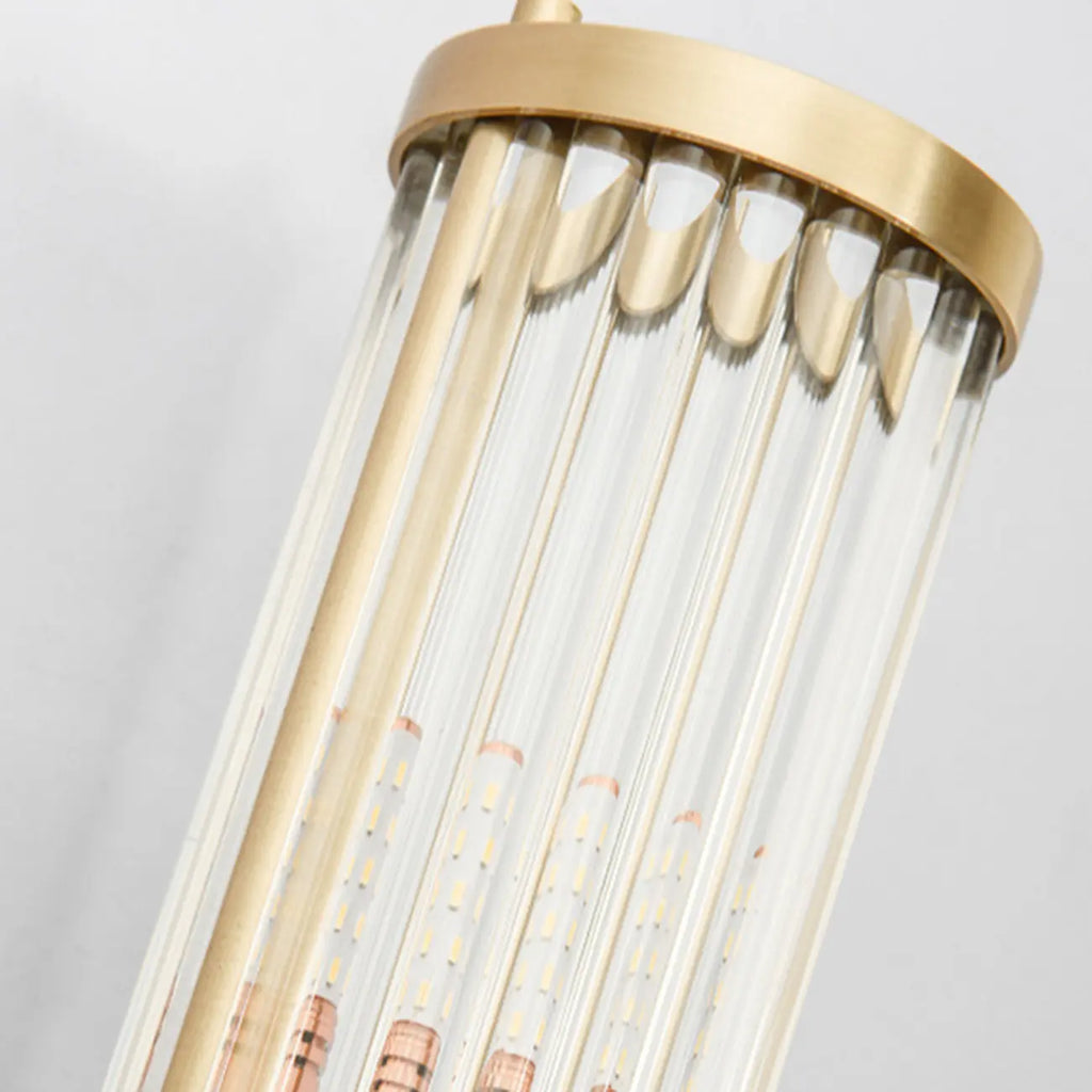 Modern Vertical Glass LED Bathroom Vanity Light with Mini Size