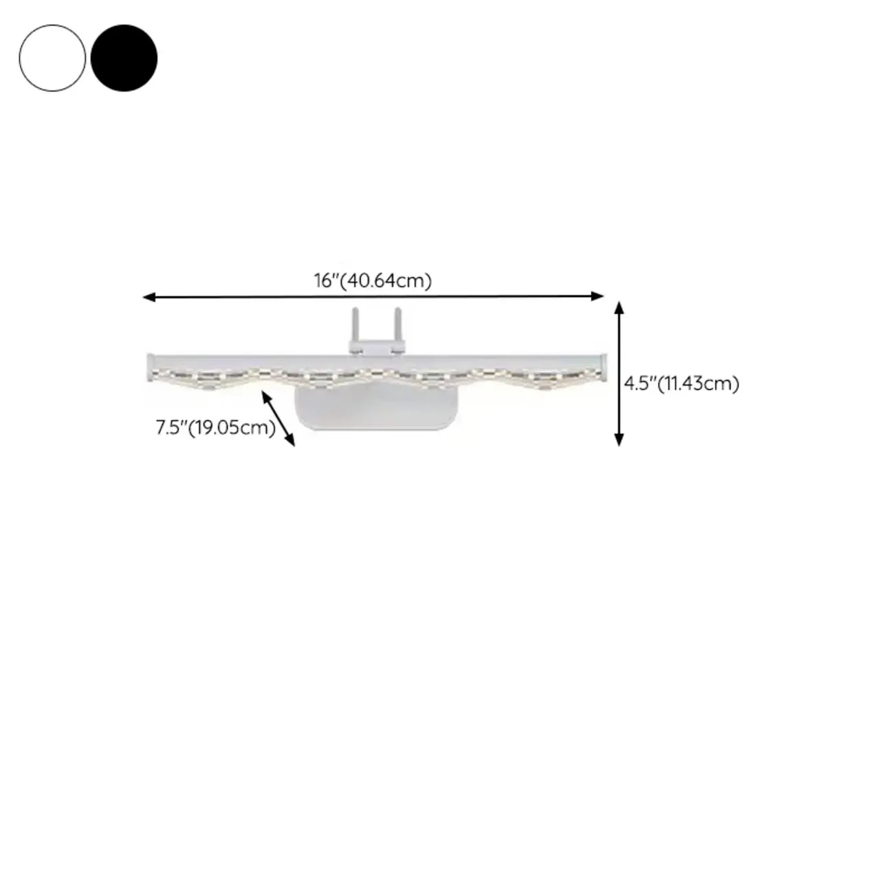 Modern Linear LED Vanity Light Above Bathroom Mirror