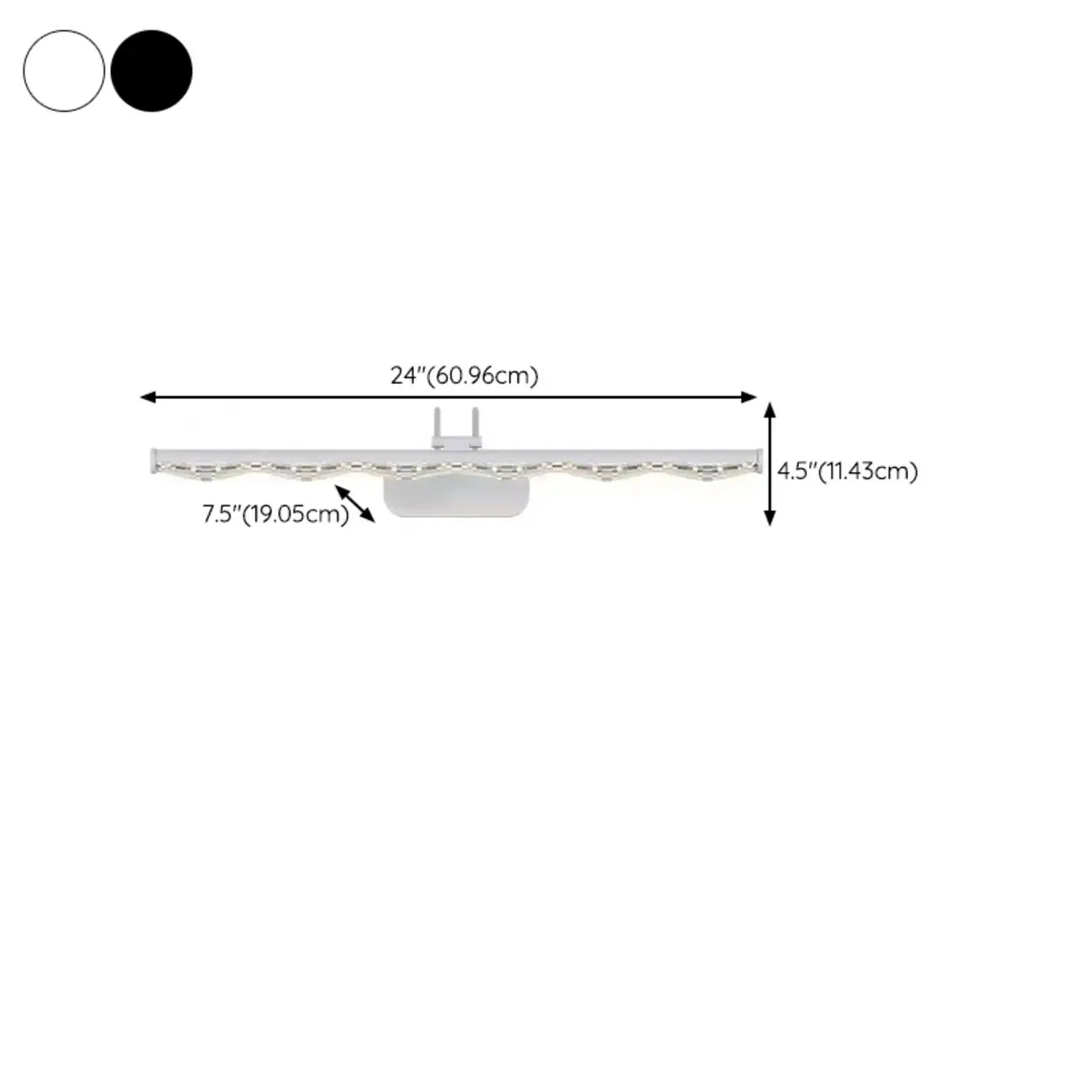 Modern Linear LED Vanity Light Above Bathroom Mirror