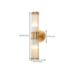 Modern Vertical Glass LED Bathroom Vanity Light with Mini Size
