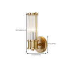 Modern Vertical Glass LED Bathroom Vanity Light with Mini Size