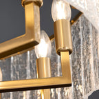 Modern Round Brass Crystal Chandeliers for Living Room