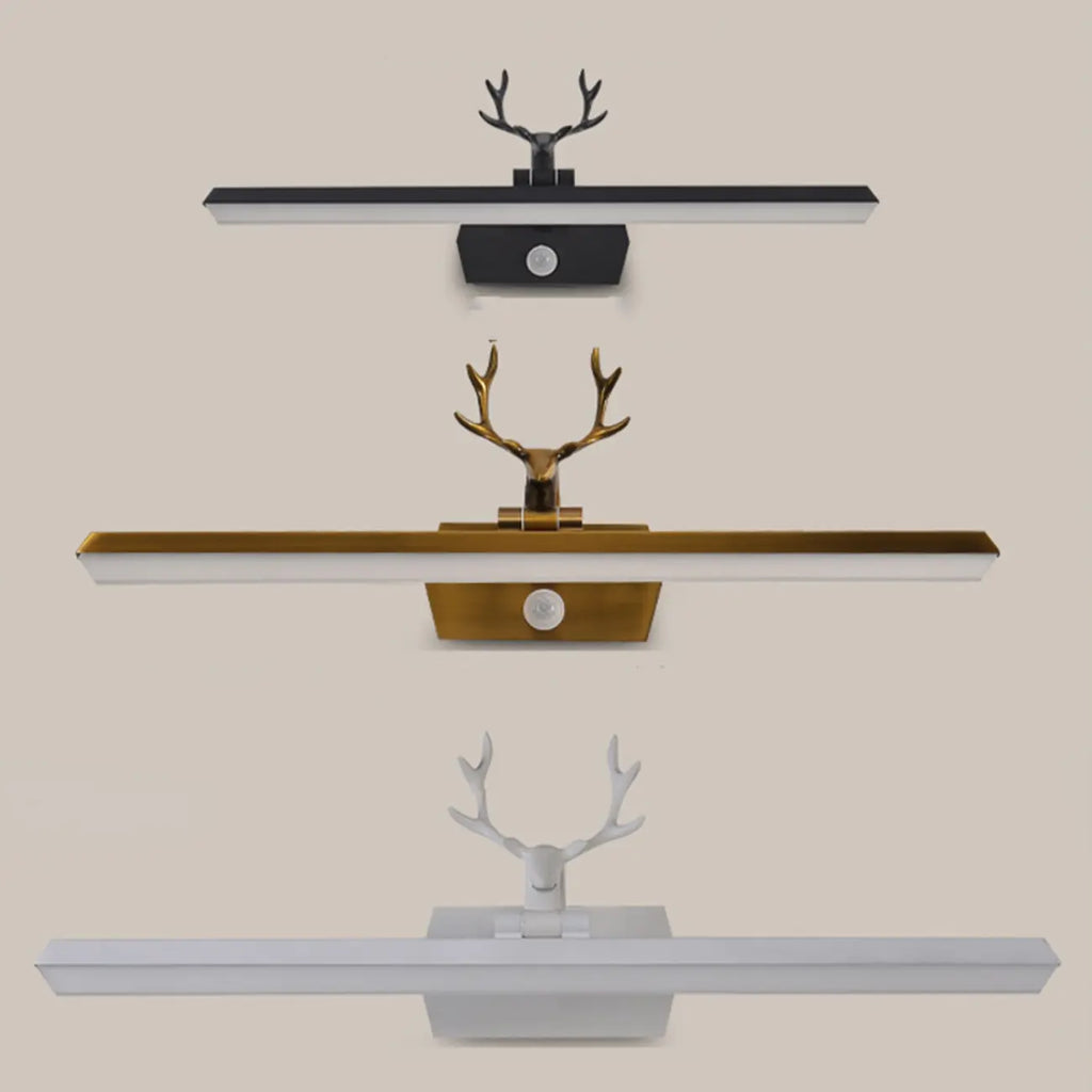 Black LED Wall-Mounted Vanity Lights with Sleek Design