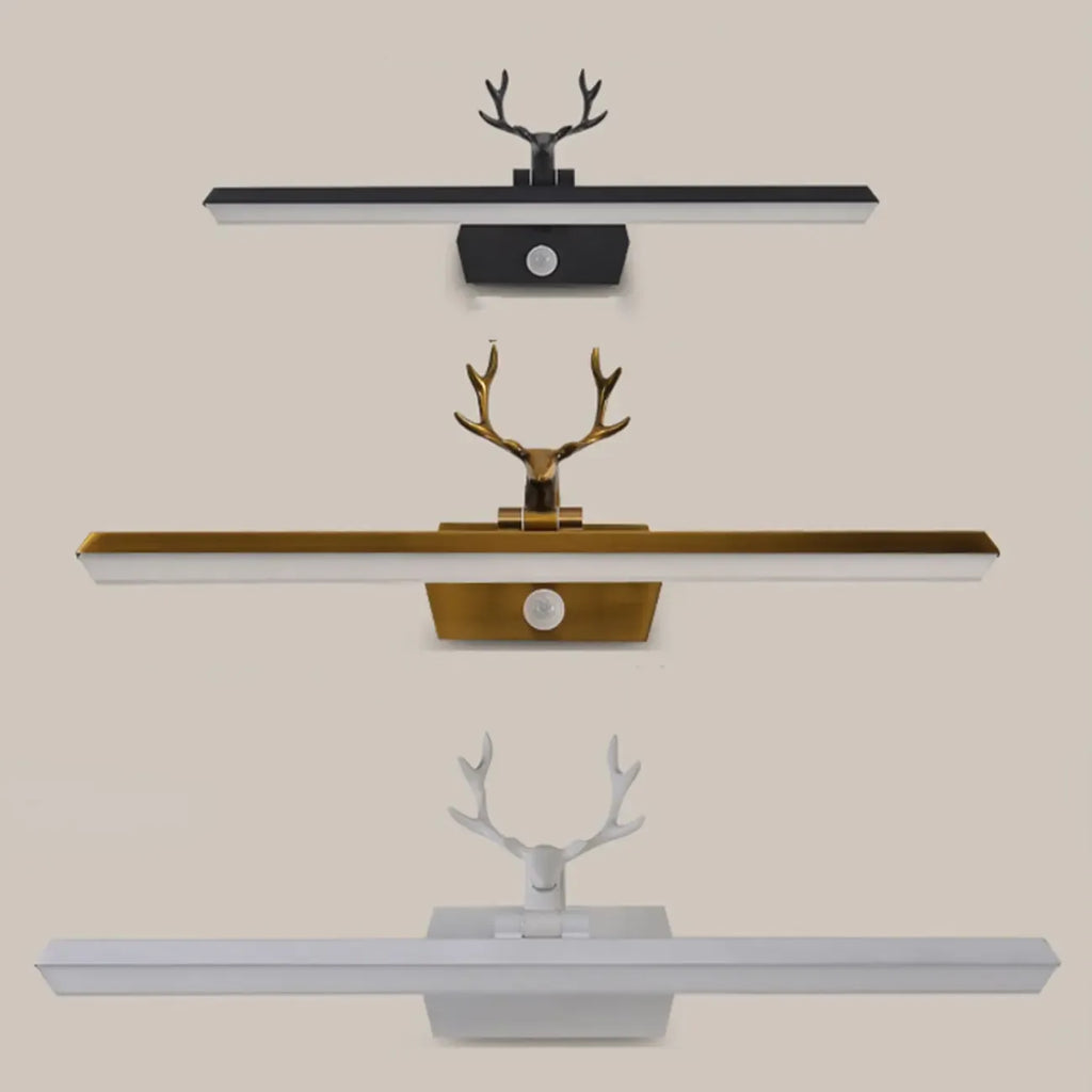 Black LED Wall-Mounted Vanity Lights with Sleek Design