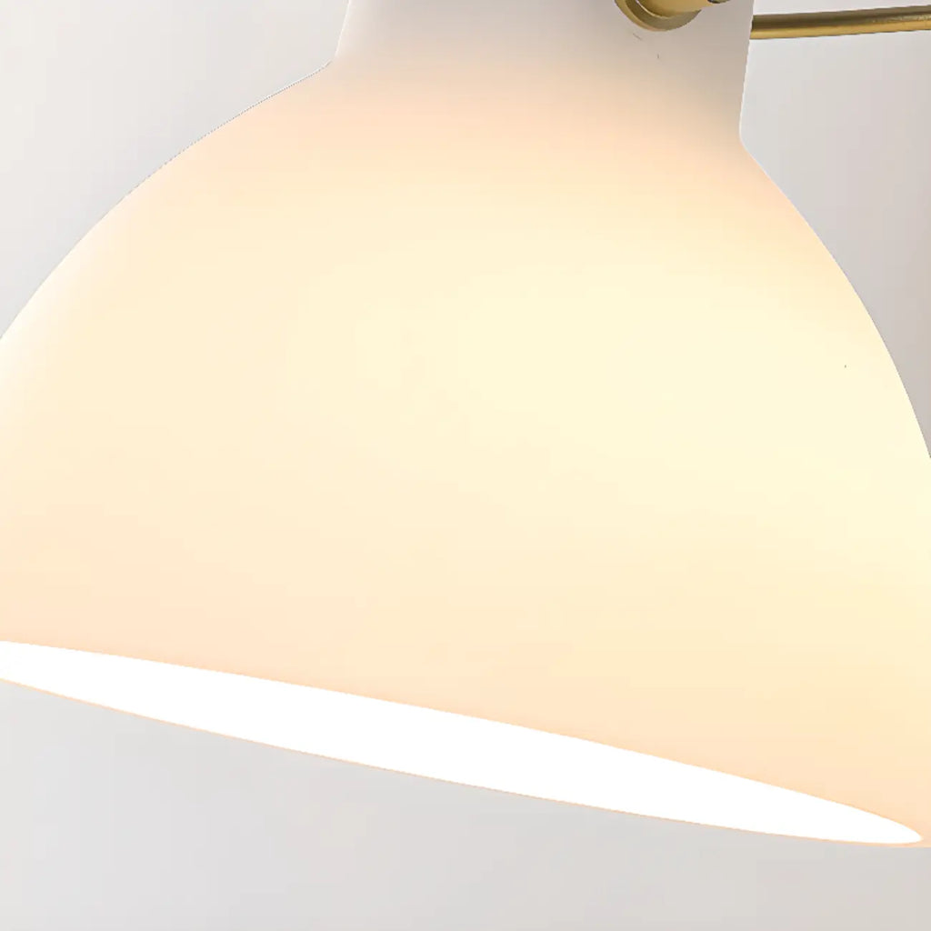 1-light Glass Dome Hemisphere Vanity Light for Bathroom