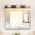 Simplistic Geometric Vanity Wall Light with Beige LampShade