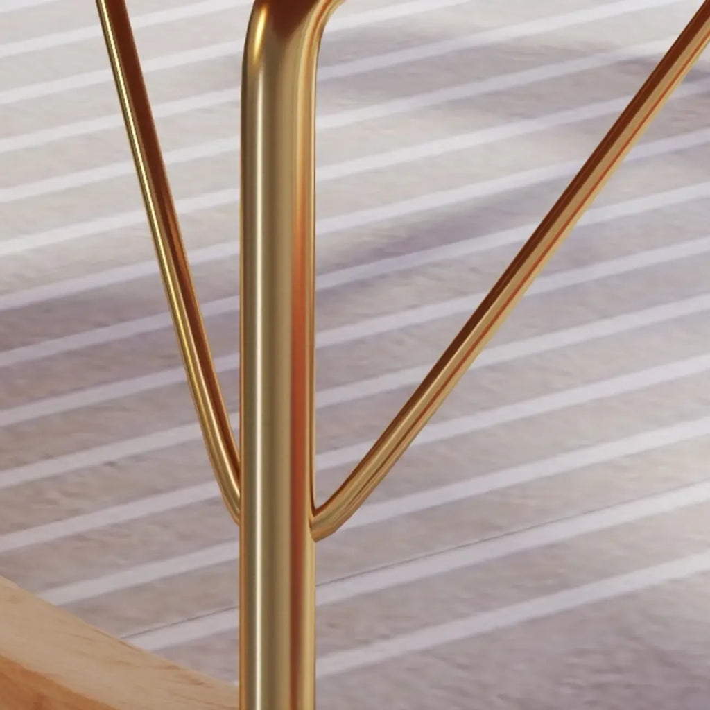 Modern Upholstered Rocking Chair with Cushion for Living Room