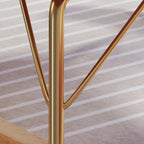 Modern Upholstered Rocking Chair with Cushion for Living Room