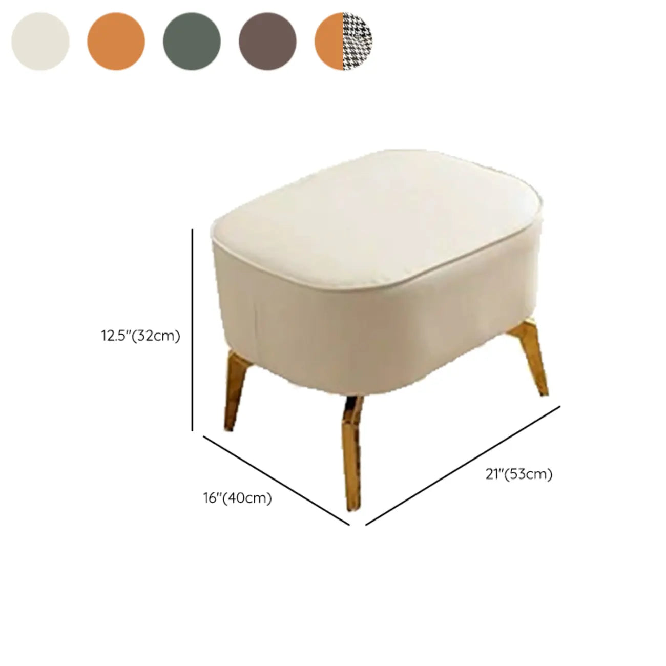 Modern Upholstered Rocking Chair with Cushion for Living Room