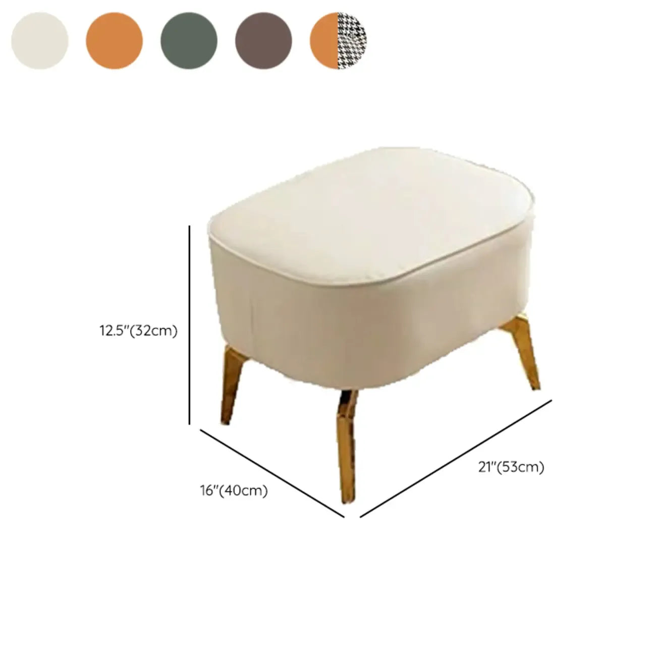 Modern Upholstered Rocking Chair with Cushion for Living Room