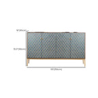 Glam Rectangular Storage Cabinet for Home with Scale Patterns