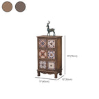 Mid-Century Vintage Cabinet with Drawers-Unique Pattern