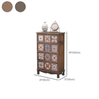 Mid-Century Vintage Cabinet with Drawers-Unique Pattern