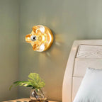 Modern Elegant Glass LED Vanity Light with Flower Design