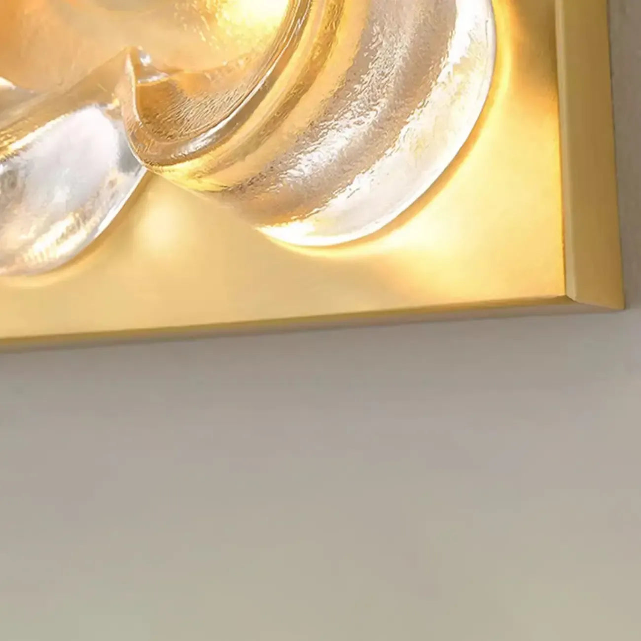 Modern Elegant Glass LED Vanity Light with Flower Design