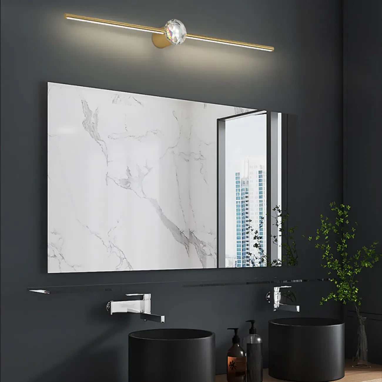 LED Bathroom Long Vanity Wall Lights with 3-Color Mode